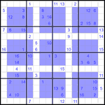 Виндоку 16х16 #18 очень трудный