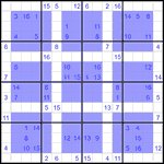 Виндоку 16х16 #22 очень трудный