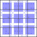 Виндоку 16х16 #25 очень трудный