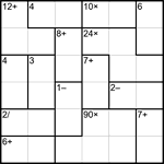 Кендоку 6х6 #1 трудный