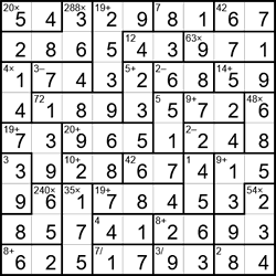 Головоломка “Кендоку” - ответ
