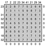 Кросс-число 9х9 #6 средний