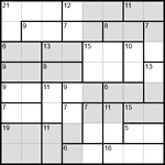 Судоку-убийца 8х8 #16 легкий