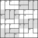 Судоку-убийца 8х8 #17 легкий