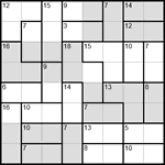 Судоку-убийца 8х8 #18 легкий