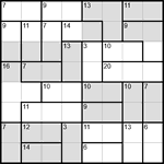 Судоку-убийца 8х8 #19 легкий