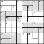 Судоку-убийца 8х8 #16 средний