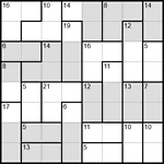 Судоку-убийца 8х8 #17 средний