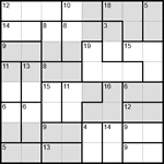 Судоку-убийца 8х8 #19 средний