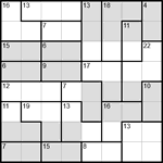 Судоку-убийца 8х8 #16 трудный