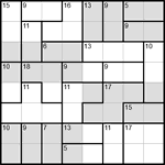 Судоку-убийца 8х8 #17 трудный