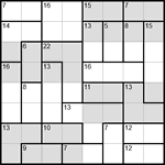 Судоку-убийца 8х8 #18 трудный