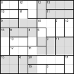 Судоку-убийца 8х8 #19 трудный