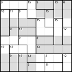 Судоку-убийца 8х8 #20 трудный