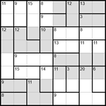 Судоку-убийца 8х8 #16 очень трудный