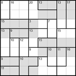 Судоку-убийца 8х8 #18 очень трудный