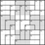 Судоку-убийца 9х9 #23 легкий