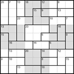 Судоку-убийца 9х9 #21 средний