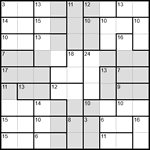 Судоку-убийца 9х9 #23 средний