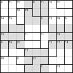 Судоку-убийца 9х9 #25 средний