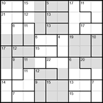 Судоку-убийца 9х9 #25 трудный