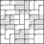 Судоку-убийца 9х9 #21 очень трудный