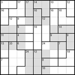 Судоку-убийца 9х9 #24 очень трудный