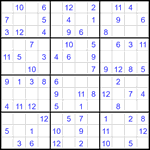 Судоку 12х12 #96 легкий