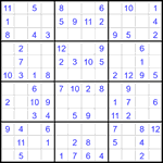 Судоку 12х12 #98 легкий