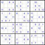 Судоку 12х12 #99 легкий