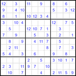 Судоку 12х12 #100 легкий
