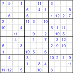 Судоку 12х12 #91 средний