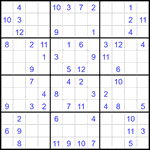 Судоку 12х12 #93 средний