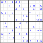 Судоку 12х12 #94 средний