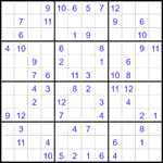Судоку 12х12 #95 средний