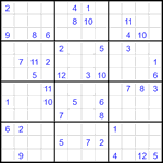 Судоку 12х12 #91 трудный