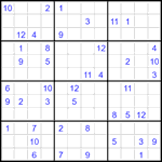 Судоку 12х12 #94 трудный