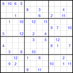 Судоку 12х12 #95 трудный