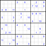Судоку 12х12 #92 очень трудный