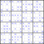Судоку 16х16 #100 легкий