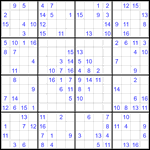 Судоку 16х16 #92 средний