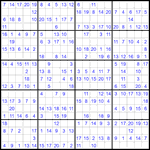 Судоку 20х20 #58 легкий