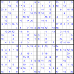 Судоку 20х20 #54 средний