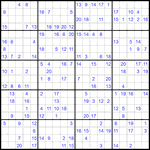 Судоку 20х20 #53 трудный