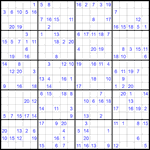 Судоку 20х20 #55 очень трудный