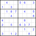 Судоку 8х8 #29 легкий