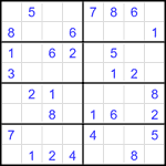Судоку 8х8 #30 легкий