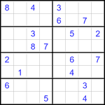 Судоку 8х8 #21 средний