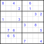Судоку 8х8 #22 трудный
