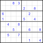 Судоку 8х8 #23 трудный